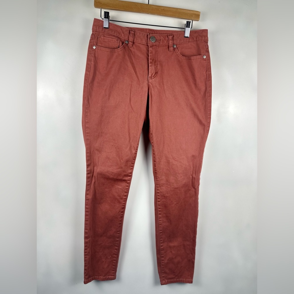 LC Lauren Conrad Women's Jeans 8L Pink High Rise Skinny Ankle EUC